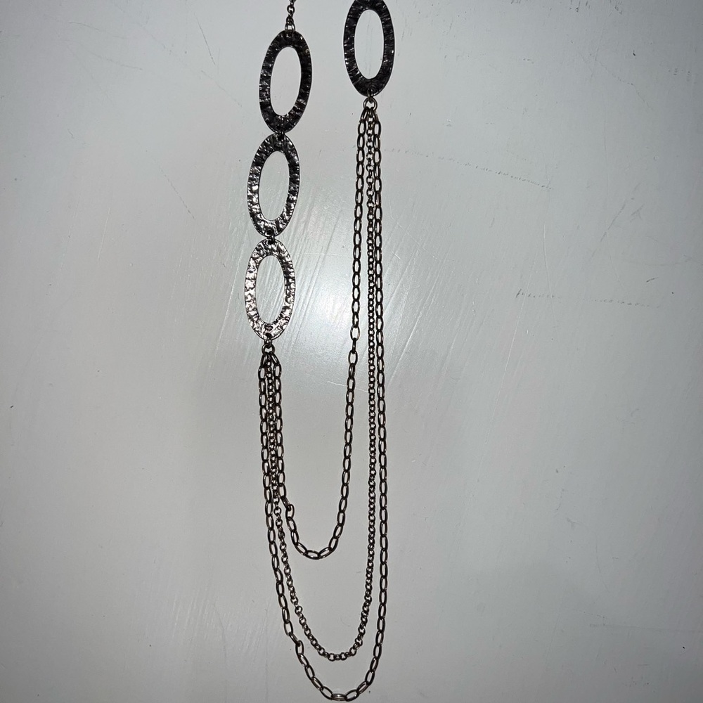 Silpada Silver Layered Chain Necklace